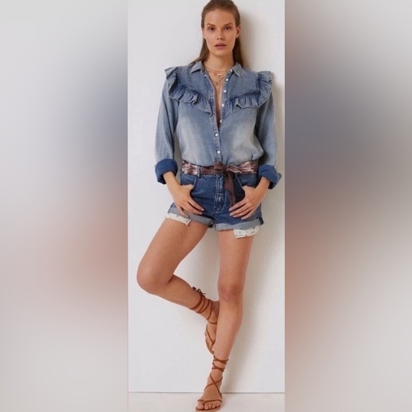 Pilcro The Relaxed Shortie Shorts - Picture 2 of 7